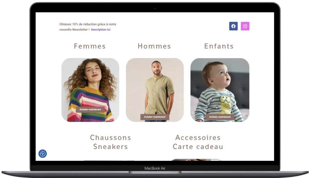 site web fleur de coton bio ordinateur