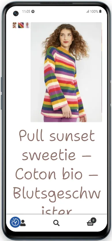 site web fleur de coton bio smartphone