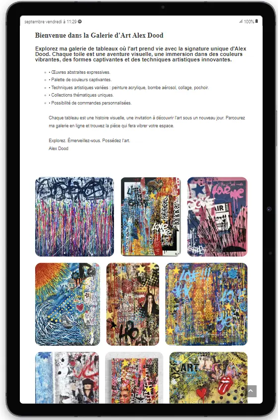 site web alex dood tablette